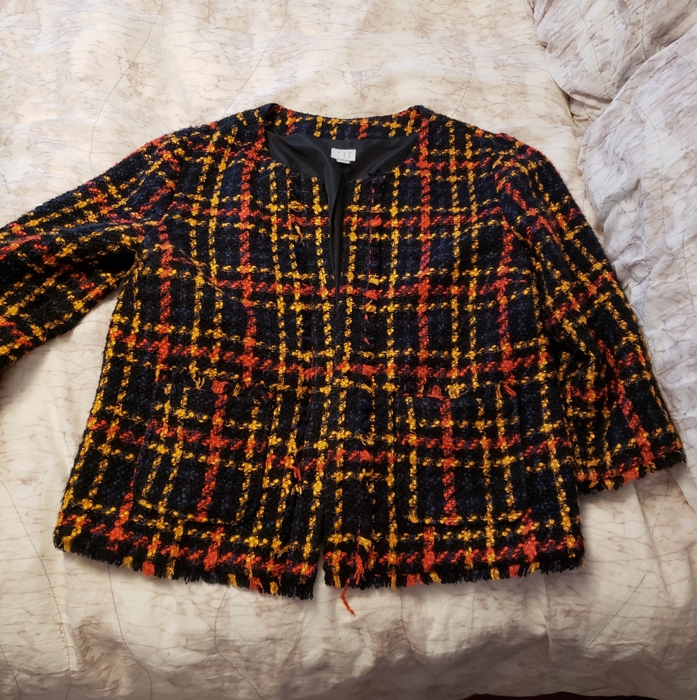 a new day Multicolor Plaid Blazer